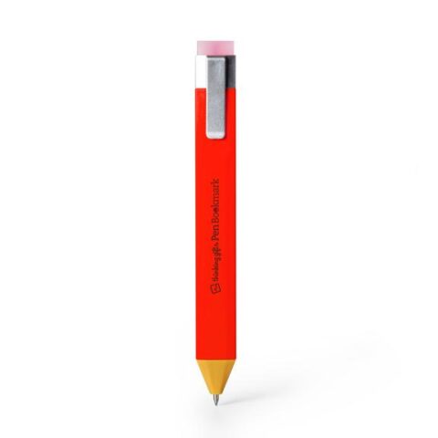 Thinking Gift Pen Bookmark Red