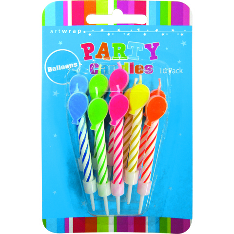 Artwrap Party Candles - Balloons