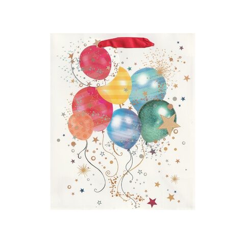 Simon Elvin Medium Gift Bag - Balloons With Confetti