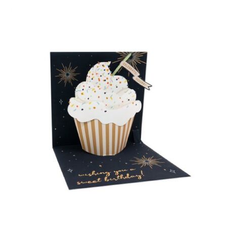 Up With Paper Treasures Pop-Up Card - Vanilla Cupcake