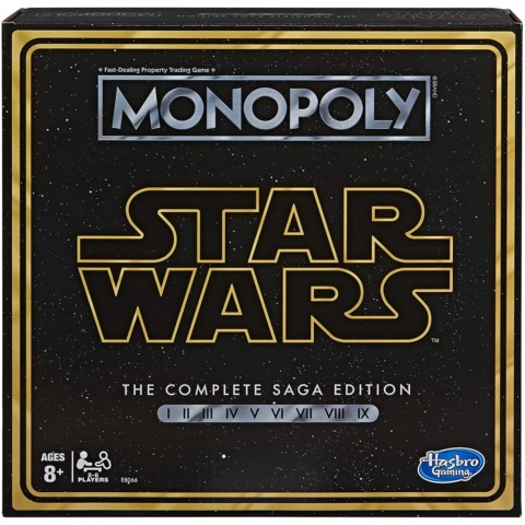 Hasbro Star Wars Monopoly Game  The Complete Saga Edition