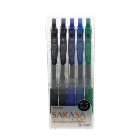 Zebra Sarasa Clip Gel Ink Pen 05 5 colour