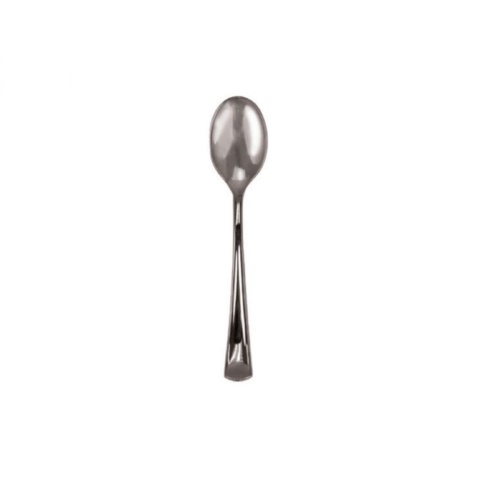 IG Design Group  Plastic Cutlery - Silver Spoons