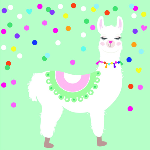 Artwrap Party Napkin - Llama