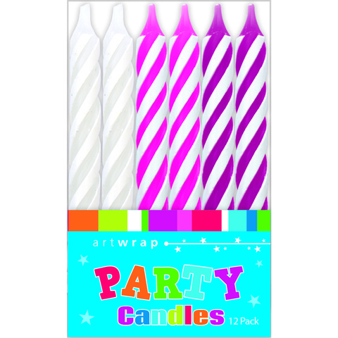 Artwrap Party Candles - Pinks