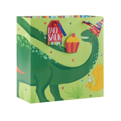 TGWC Large Square Gift Bag - Dinosauria