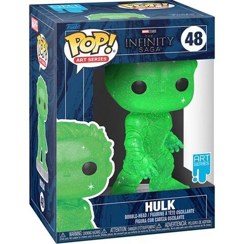 Funko POP Marvel Infinity Saga Hulk Green Artist Series with Pop Protector Case