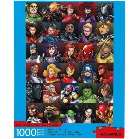 Aquarius Marvel Comics - Heroes Collage 1000 Piece Jigsaw Puzzle