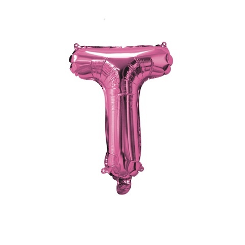 Artwrap 35 Cm Pink Party Foil Balloon - Letter T