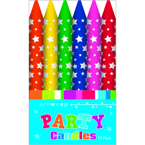 Artwrap Party Candles - Stars