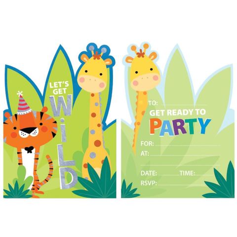 Artwrap Party Invitation - Safari