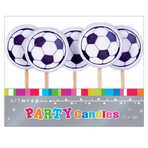 Artwrap 5 Pick Candles - Soccer Ball