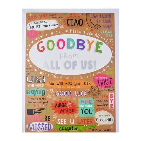 Piccadilly Farewell Card - GOODBYE From ALL OF US