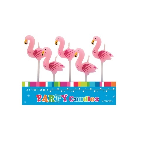 Artwrap 5 Pick Candle- Flamingo