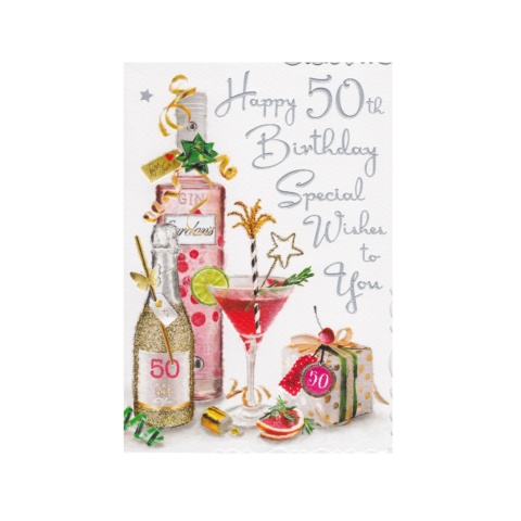 Johnny Javelin Birthday Card - 50th Birthday