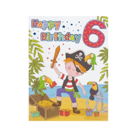 Regal Publishing Birthday Card - 6th Birthday Boy