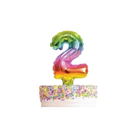 Artwrap Balloon Cake Topper Number 2