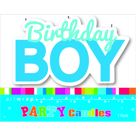 Artwrap Party Candles - Birthday Boy