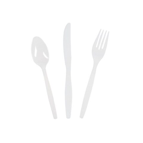IG Design  Party Plastic Cutlery - White