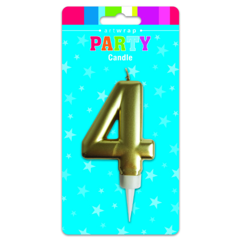 Artwrap Jumbo Party Gold Candle - 4