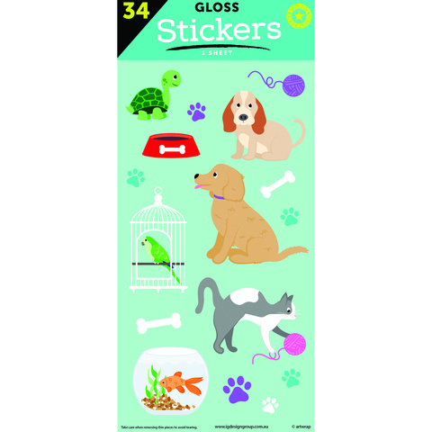 Artwrap Party Stickers - Pets