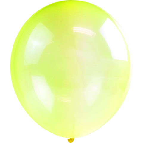 Artwrap Party Neon Biodegradeble Balloon - Crystal Yellow Helium Not Included