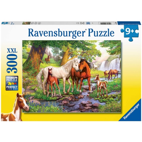 Ravensburger Puzzle 300 Pieces - Horses By The Stream
