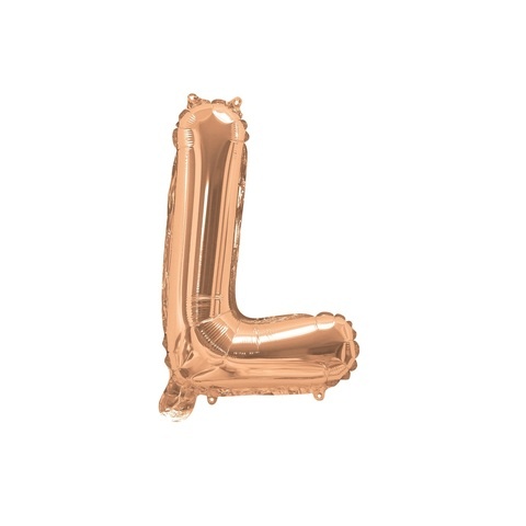 Artwrap 35 Cm Rose Gold Party Foil Balloon - Letter L