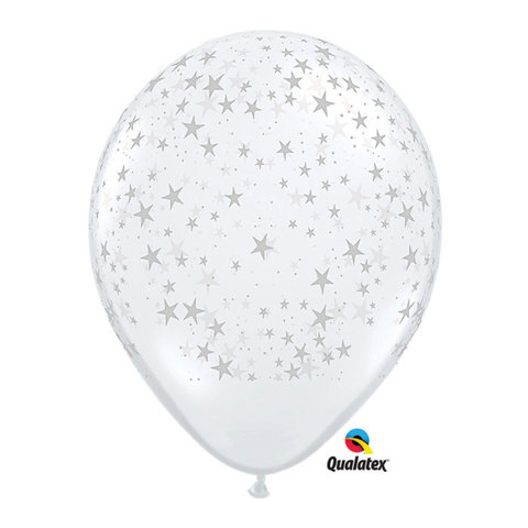 Qualatex 11 Latex Stars - white