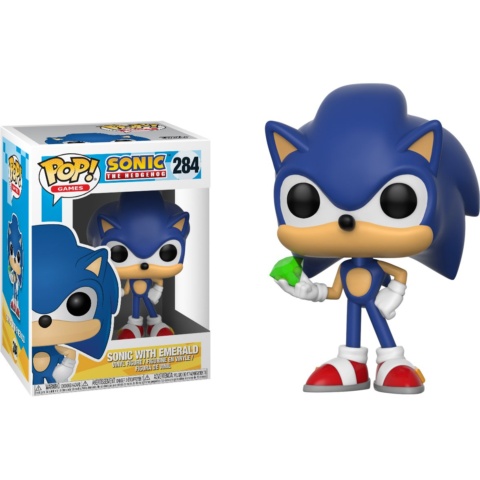 Funko POP Sonic The Hedgehog 284 Sonic With Emerald