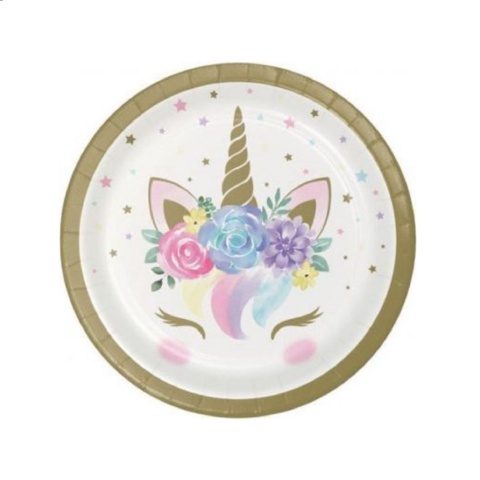 Creative Converting Unicorn Baby Luncheon Plate