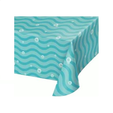 Creative Converting Metallic Tablecover - Narwhal Party