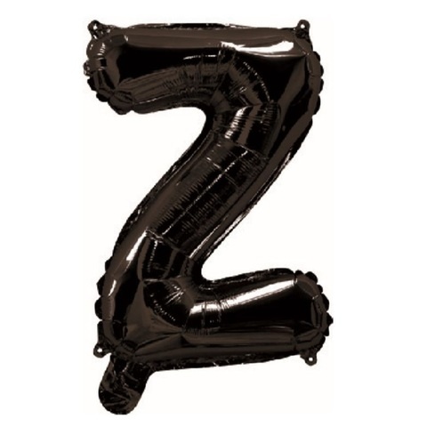 Artwrap 35cm Black Party Foil Balloons - Letter Z