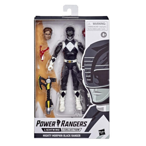 Hasbro Power Rangers Lightning Collection Mighty Morphin Black Ranger 6-Inch Action Figure
