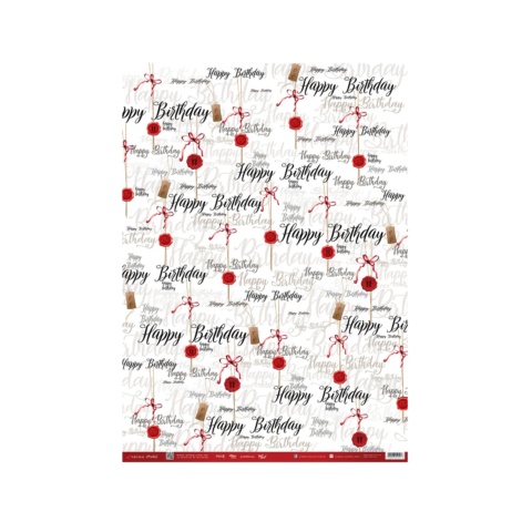 THE AEIOU Wrapping Paper - Birthday Folded - 2 pieces