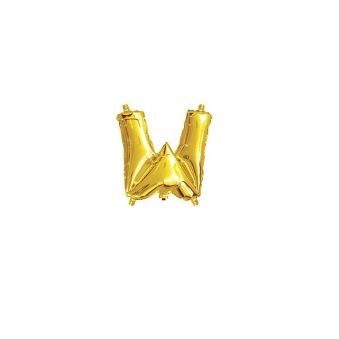 Artwrap 35 Cm Gold Party Foil Balloon - Letter W
