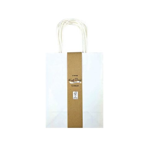 IG Design Medium Kraft Bag - White