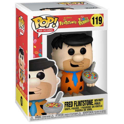 Funko Pop The Flintstones 119 Fred Flintstone With Fruity Pebbles