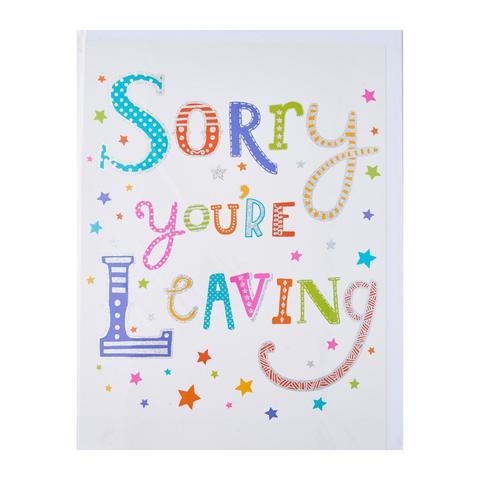 Piccadilly Farewell Card - Sorry Youre Leaving