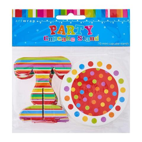 Artwrap Party Cupcake Stand - Colorful Polka Dots