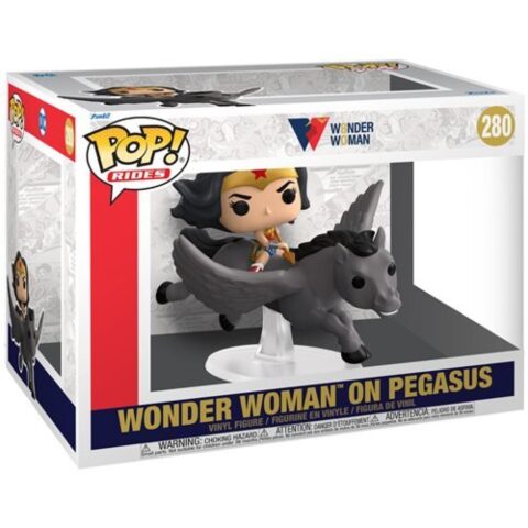 Pre-Order Funko POP DC Wonder Woman 80th Anniversary 280 Wonder Woman on Pegasus POP Rides
