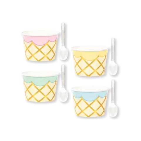 Creative Converting Ice Cream Party Treat Cups