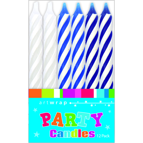 Artwrap Party Candle - Blue