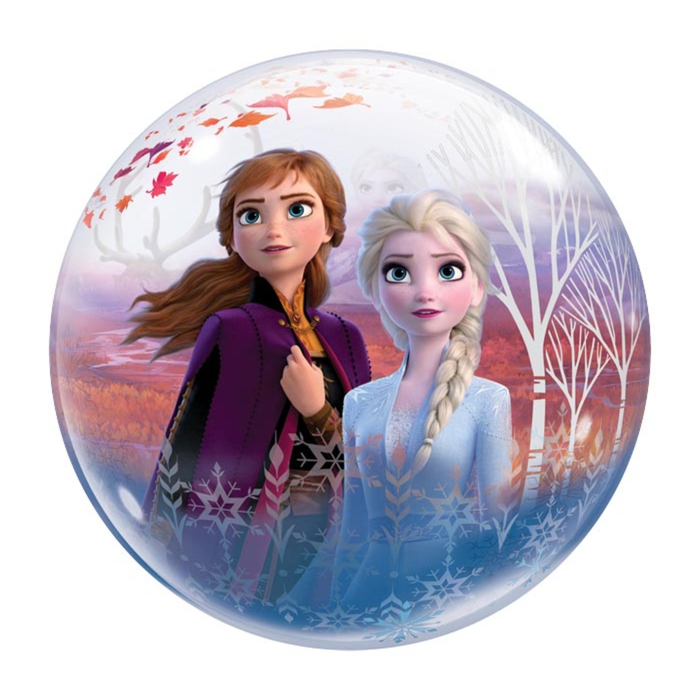 Gifts Greetings Qualatex 22" Character Bubbles Balloon Frozen 2(Inflated)