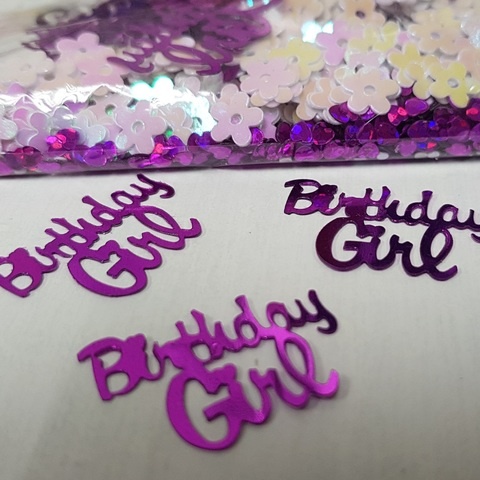 Artwrap Party Sprinkles Metallic Confetti - Birthday Girl