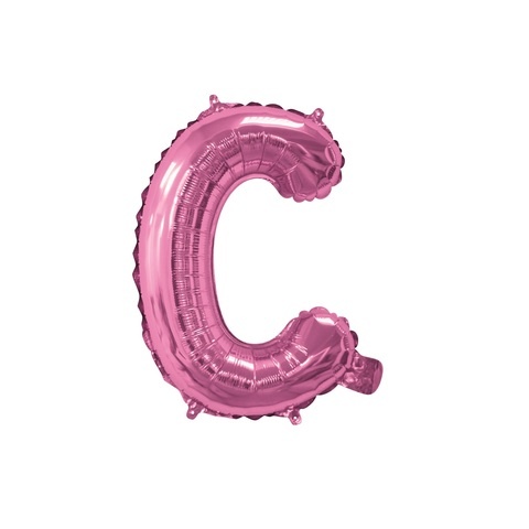 Artwrap 35 Cm Pink Party Foil Balloon - Letter C