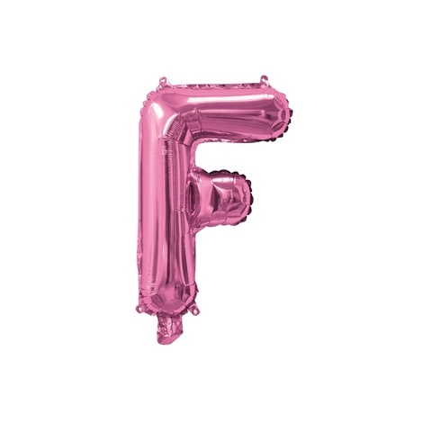 Artwrap 35 Cm Pink Party Foil Balloon - Letter F