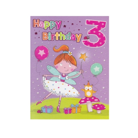 Regal Publishing Birthday Card - 3rd Birthday Girl