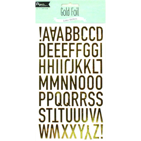 Artwrap Gold Foil Letter Stickers