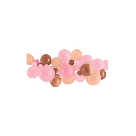 IG Design  Party Balloon Garland - Pink And Rose Gold